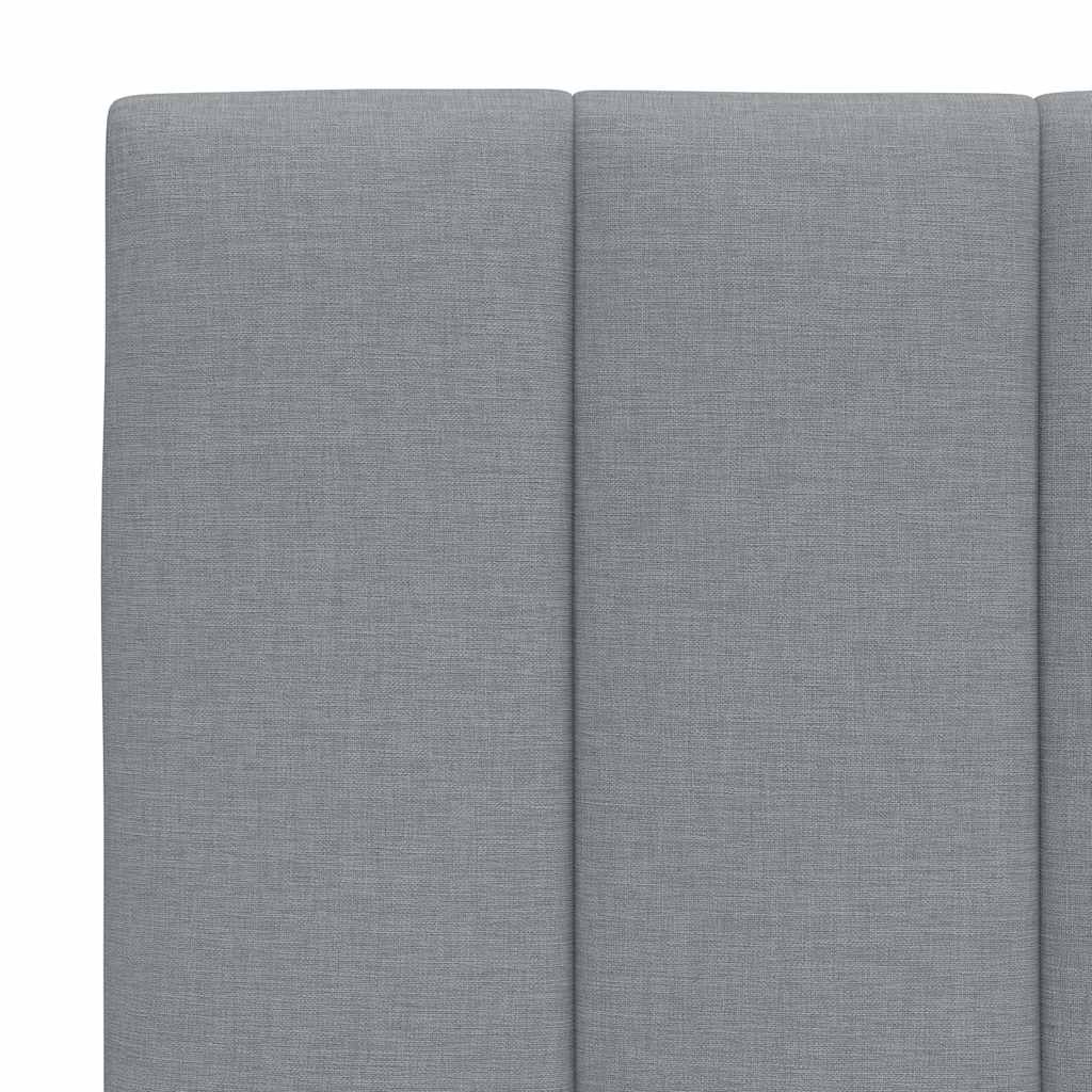 Bed met matras "Hanko" stof lichtgrijs 140x190 cm is nu te koop bij PeponiXL, paradijselijk wonen!