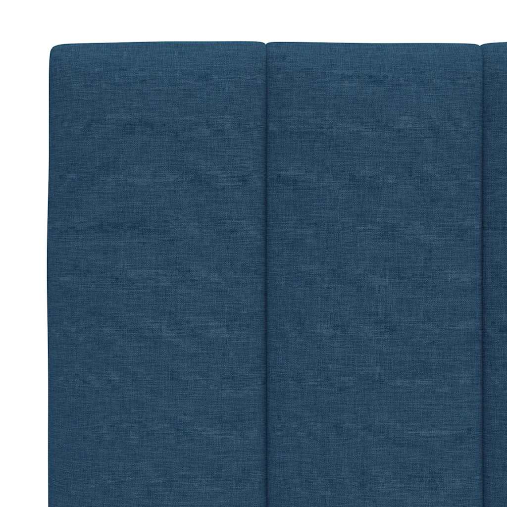 Bed met matras "Hanko" stof blauw 140x190 cm is nu te koop bij PeponiXL, paradijselijk wonen!