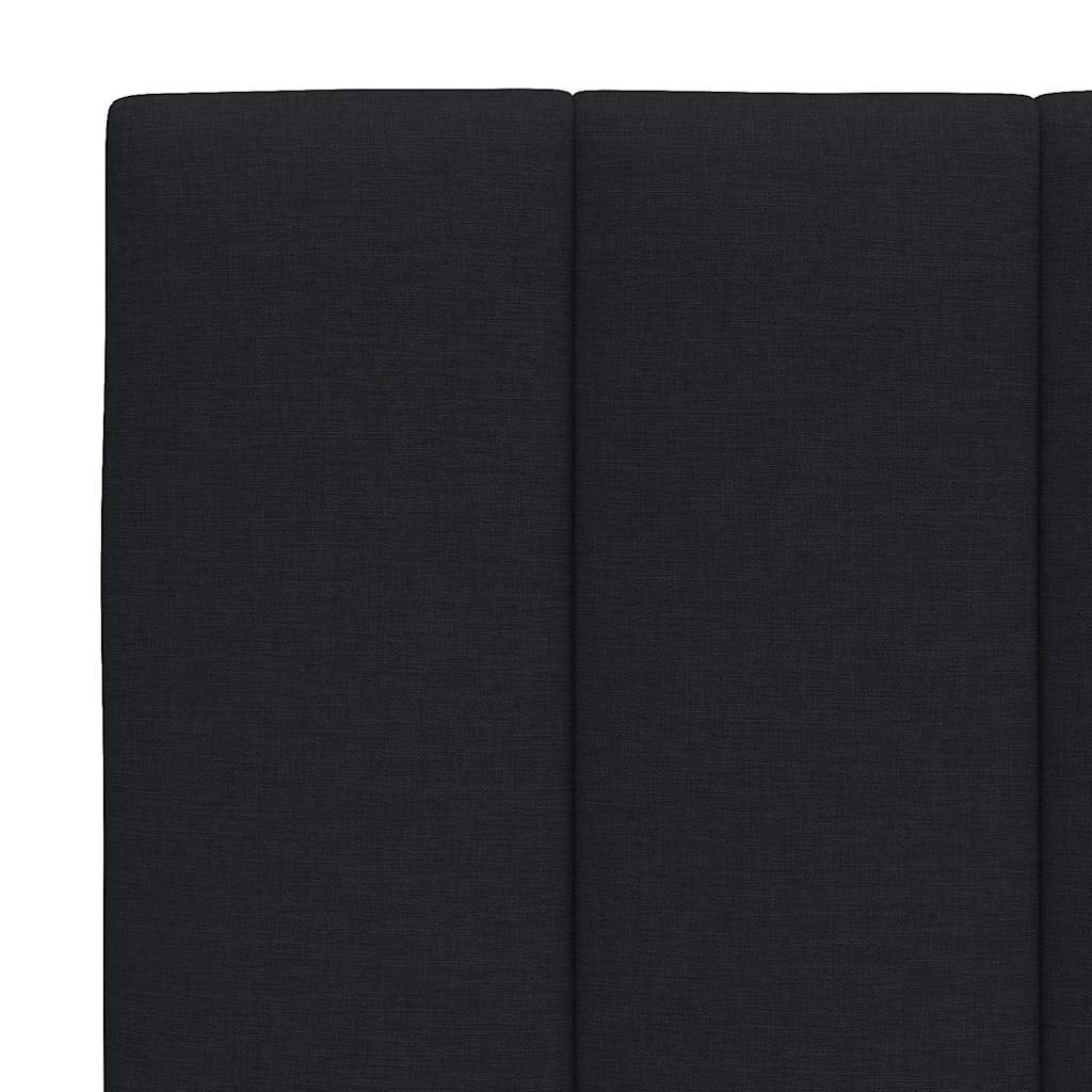 Bed met matras "Hanko" stof zwart 200x200 cm is nu te koop bij PeponiXL, paradijselijk wonen!