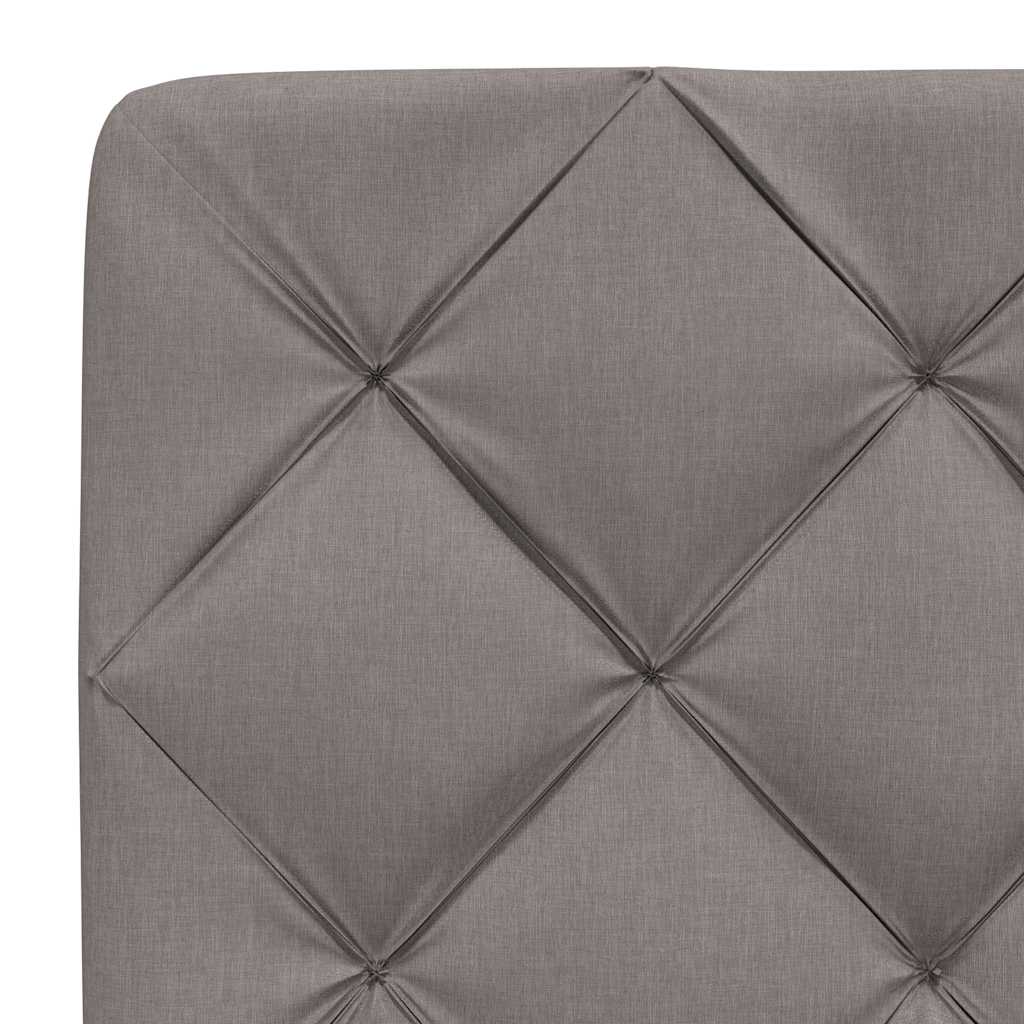 Bedframe zonder matras 90x200 cm stof taupe is nu te koop bij PeponiXL, paradijselijk wonen!