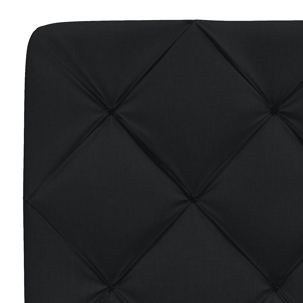 Bedframe zonder matras 120x200 cm stof zwart is nu te koop bij PeponiXL, paradijselijk wonen!