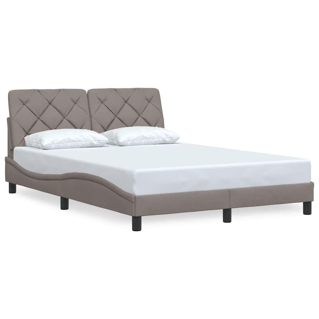 Bedframe zonder matras 120x200 cm stof taupe is nu te koop bij PeponiXL, paradijselijk wonen!