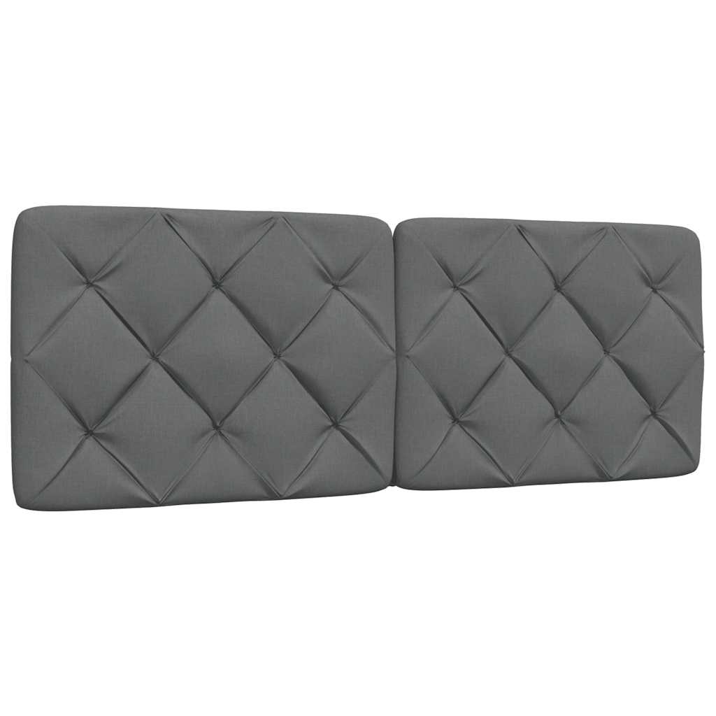 Bedframe zonder matras stof donkergrijs 140x190 cm is nu te koop bij PeponiXL, paradijselijk wonen!