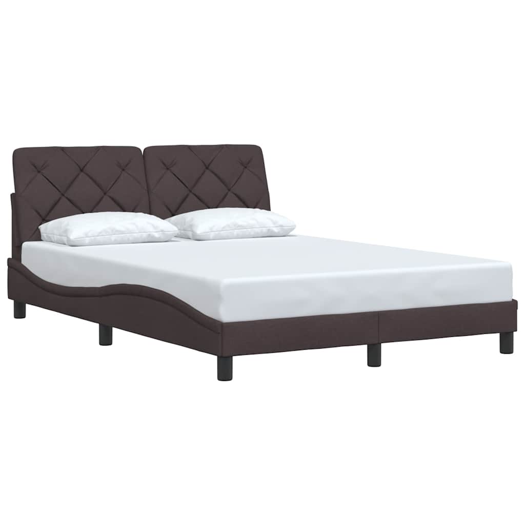 Bedframe zonder matras stof donkerbruin 140x190 cm is nu te koop bij PeponiXL, paradijselijk wonen!