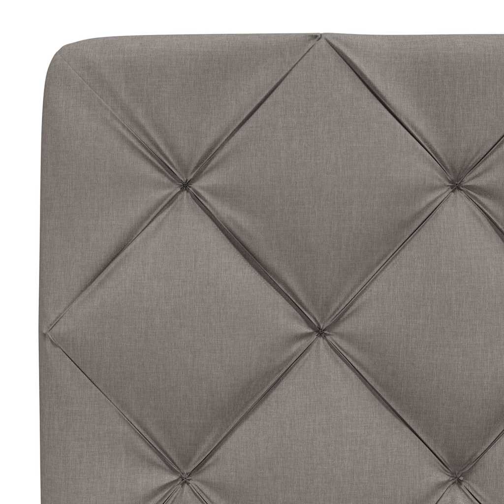 Bedframe zonder matras stof taupe 140x190 cm is nu te koop bij PeponiXL, paradijselijk wonen!