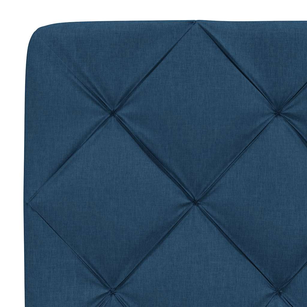 Bedframe zonder matras stof blauw 140x190 cm is nu te koop bij PeponiXL, paradijselijk wonen!