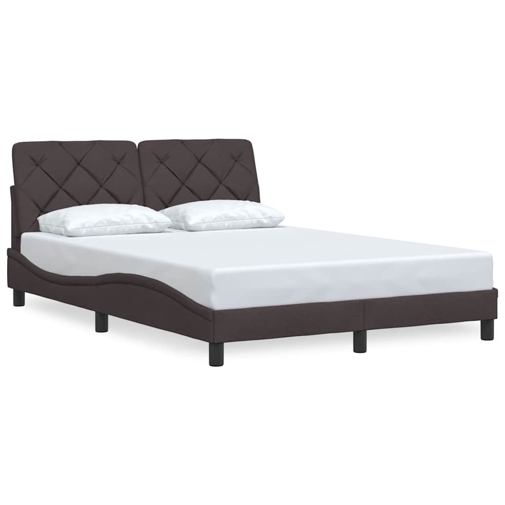 Bedframe zonder matras stof donkerbruin 140x200 cm is nu te koop bij PeponiXL, paradijselijk wonen!