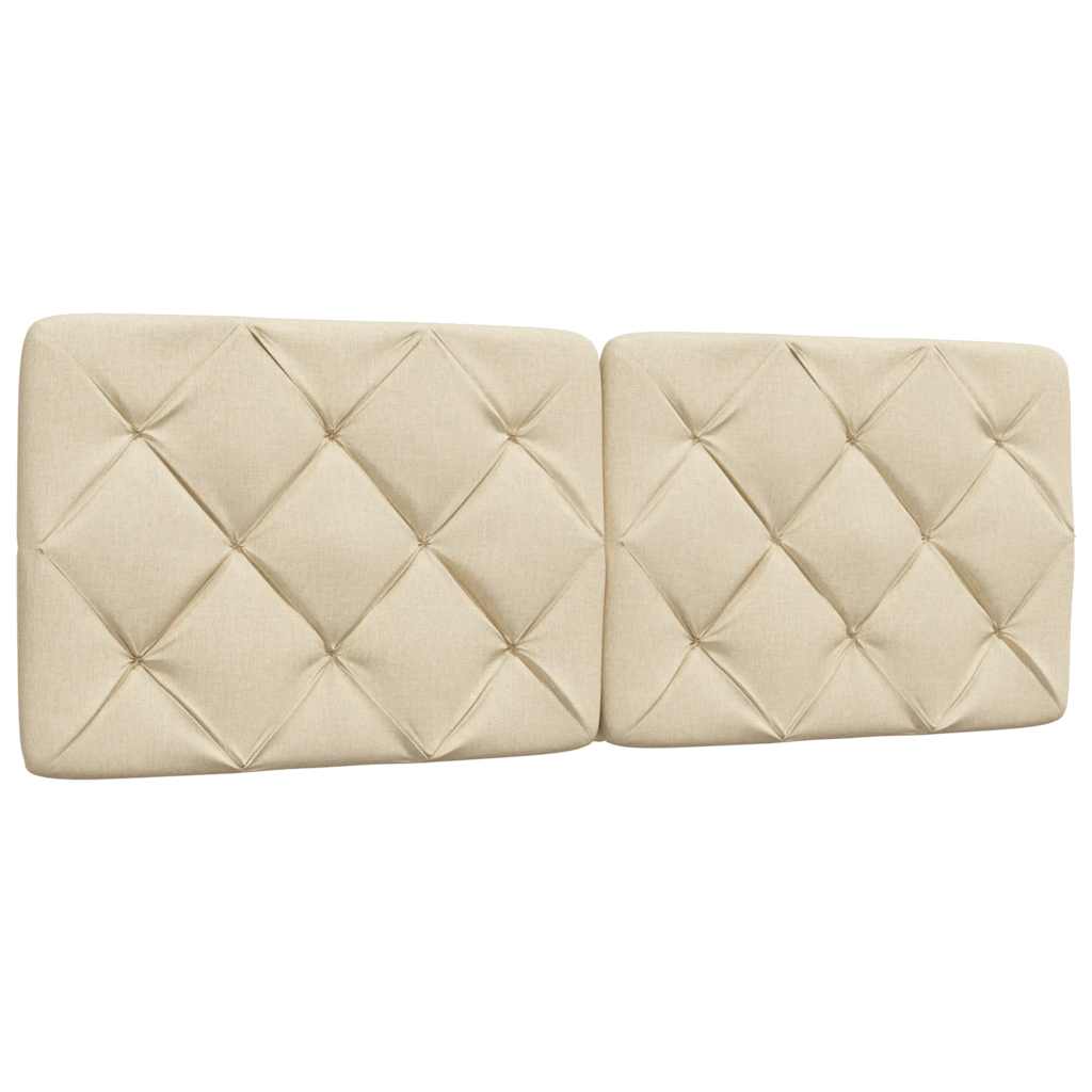 Bedframe zonder matras stof crèmekleurig 140x200 cm is nu te koop bij PeponiXL, paradijselijk wonen!