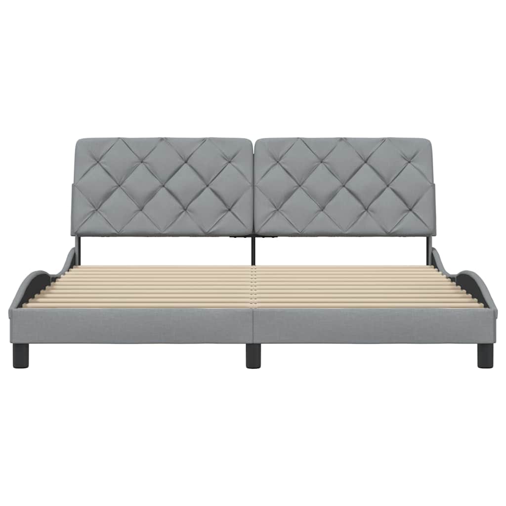 Bedframe zonder matras stof lichtgrijs 180x200 cm is nu te koop bij PeponiXL, paradijselijk wonen!