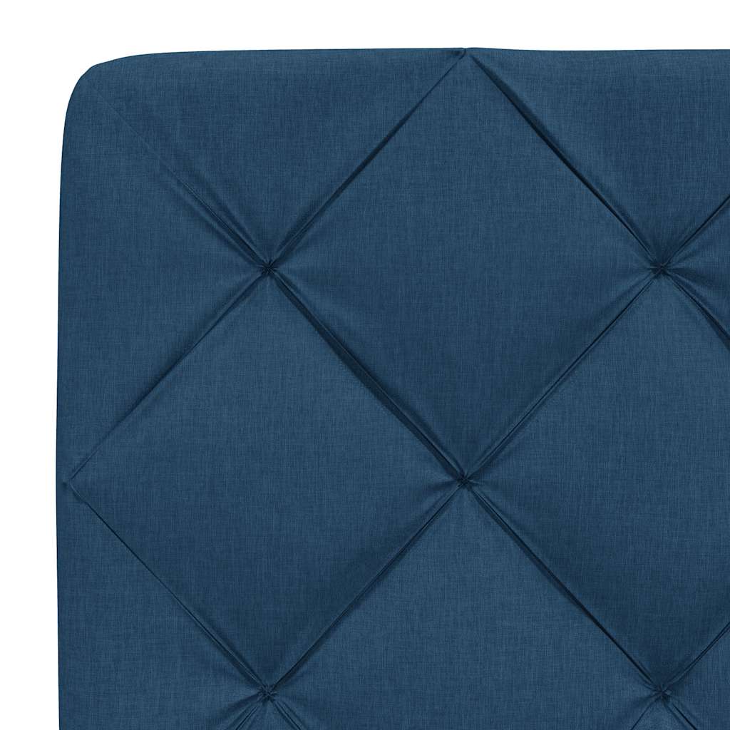 Bedframe zonder matras stof blauw 200x200 cm is nu te koop bij PeponiXL, paradijselijk wonen!