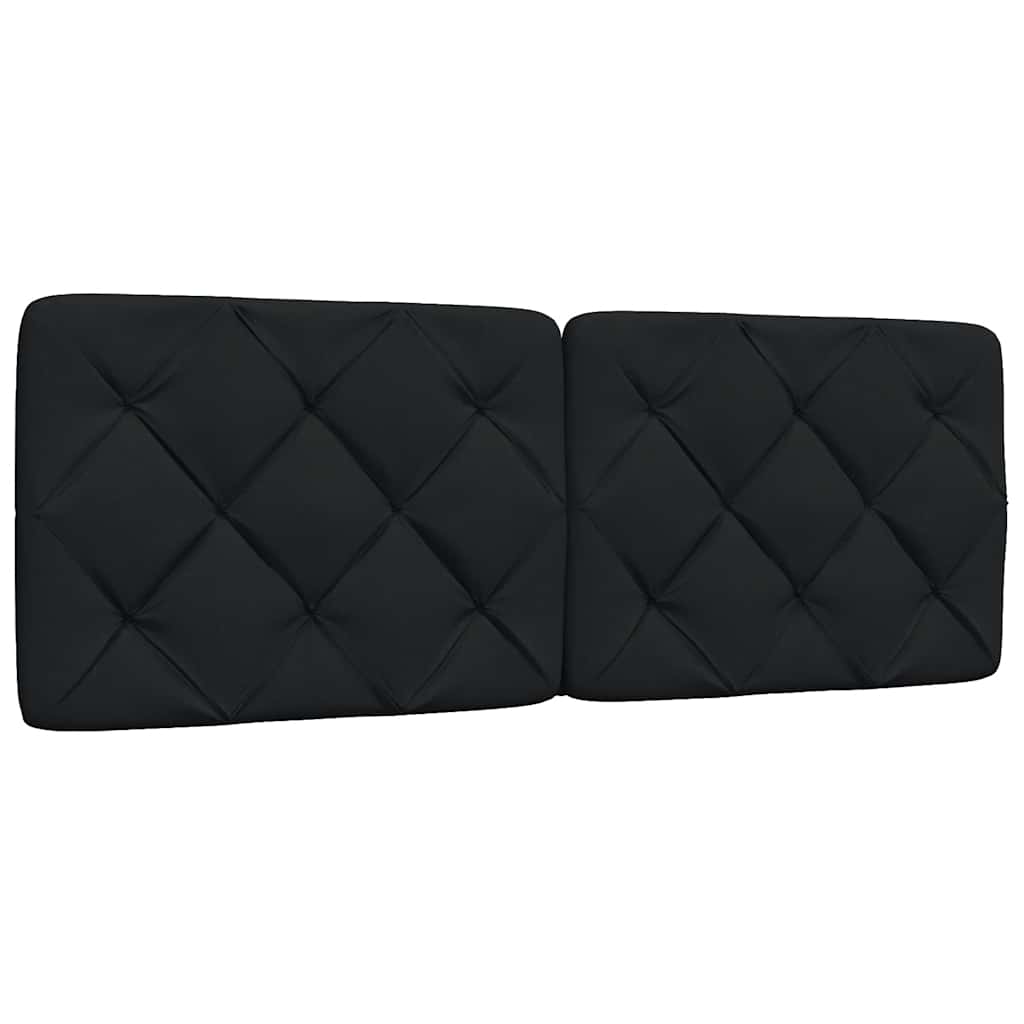 Bedframe met LED zonder matras 120x200 cm stof zwart is nu te koop bij PeponiXL, paradijselijk wonen!