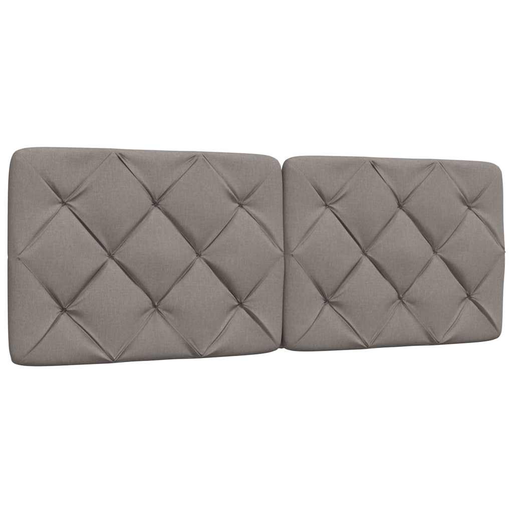 Bedframe met LED zonder matras 120x200 cm stof taupe is nu te koop bij PeponiXL, paradijselijk wonen!
