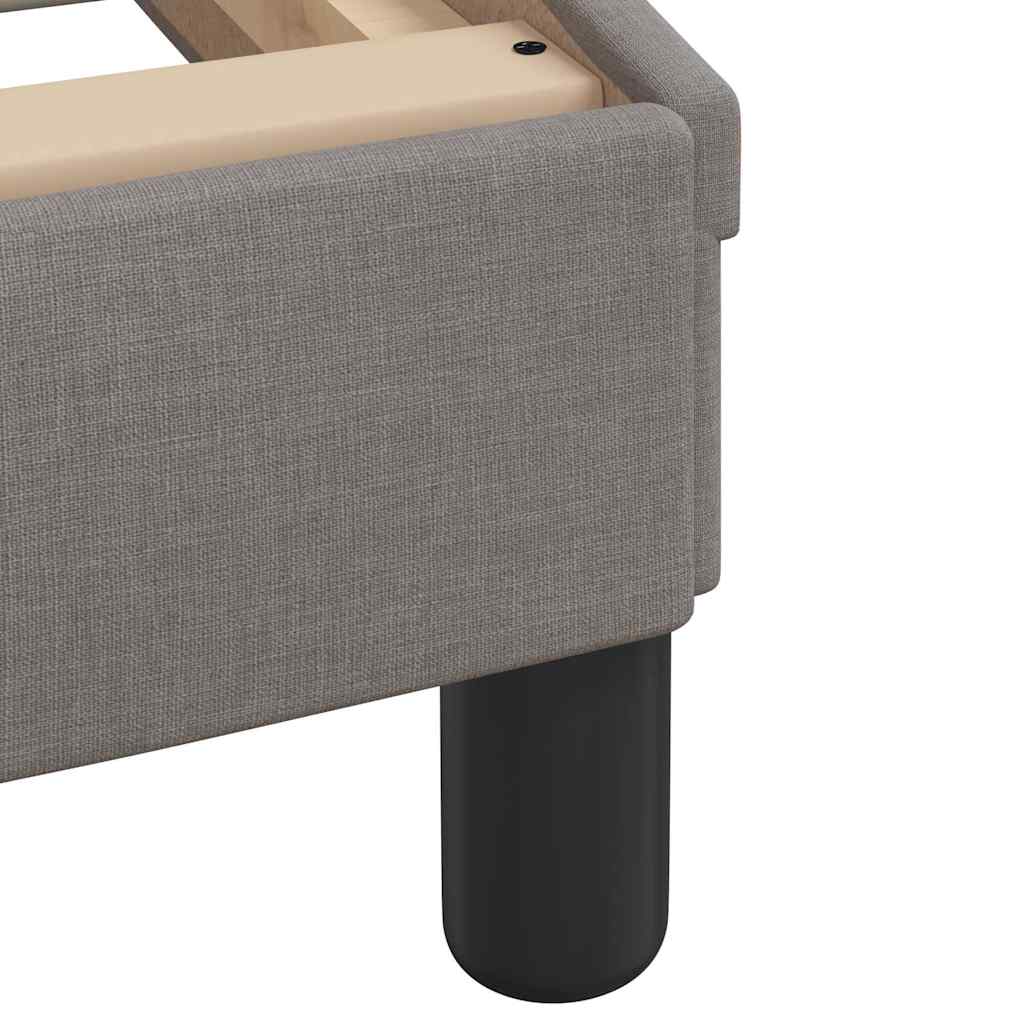 Bedframe met LED zonder matras 120x200 cm stof taupe is nu te koop bij PeponiXL, paradijselijk wonen!