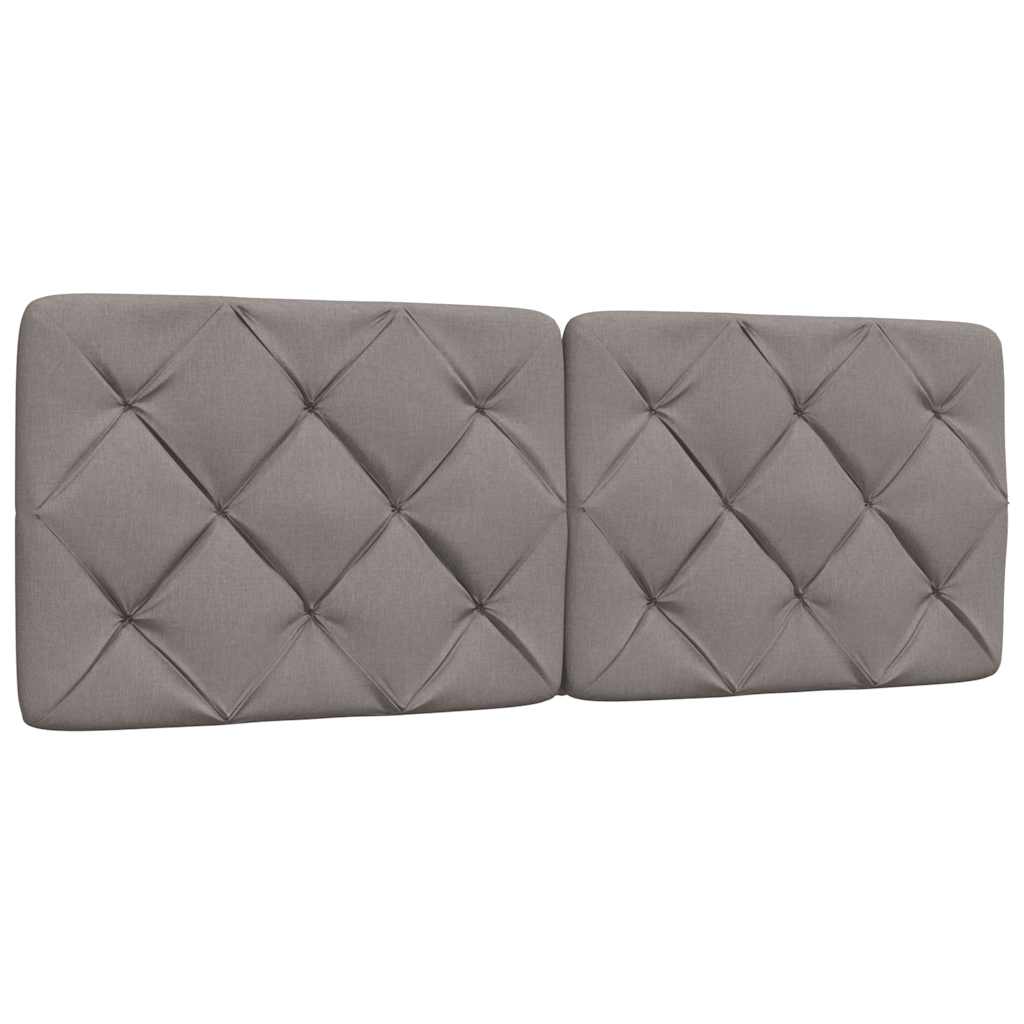 Bedframe met LED zonder matras 140x190 cm stof taupe is nu te koop bij PeponiXL, paradijselijk wonen!