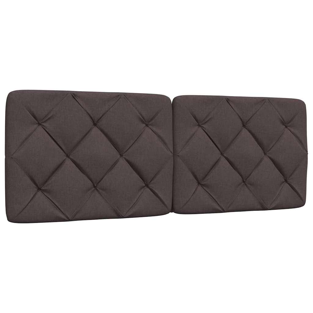 Bedframe met LED zonder matras 140x200 cm stof donkerbruin is nu te koop bij PeponiXL, paradijselijk wonen!