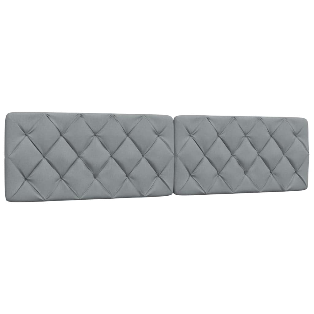 Bedframe met LED zonder matras stof 200x200 cm lichtgrijs is nu te koop bij PeponiXL, paradijselijk wonen!