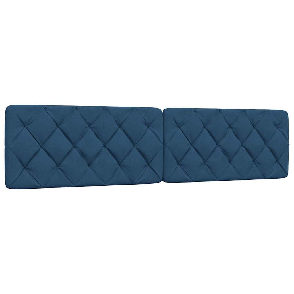 Bedframe met LED zonder matras 200x200 cm stof blauw is nu te koop bij PeponiXL, paradijselijk wonen!