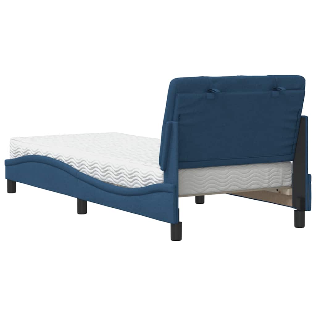 Bed met matras stof blauw 80x200 cm is nu te koop bij PeponiXL, paradijselijk wonen!