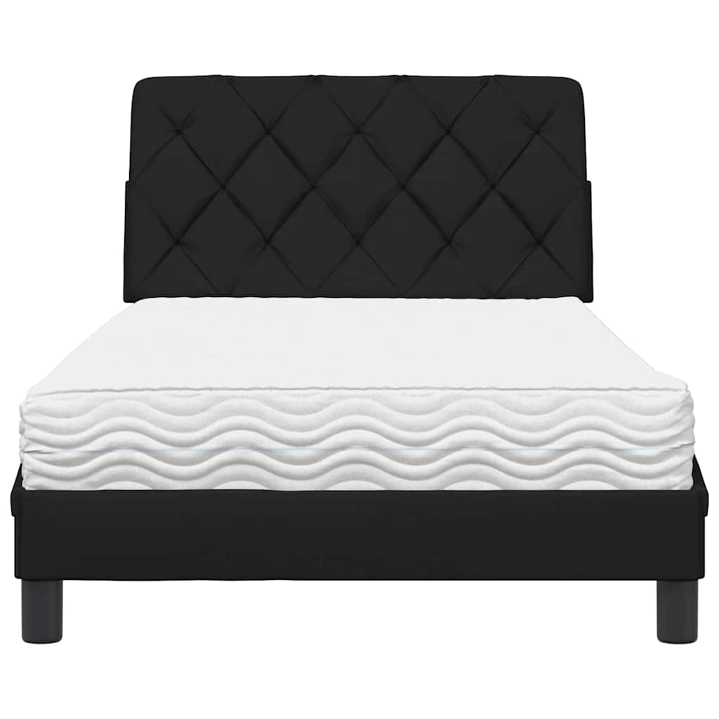 Bed met matras stof zwart 100x200 cm is nu te koop bij PeponiXL, paradijselijk wonen!