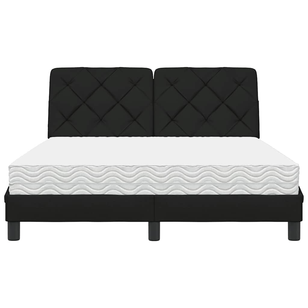 Bed met matras stof zwart 120x200 cm is nu te koop bij PeponiXL, paradijselijk wonen!