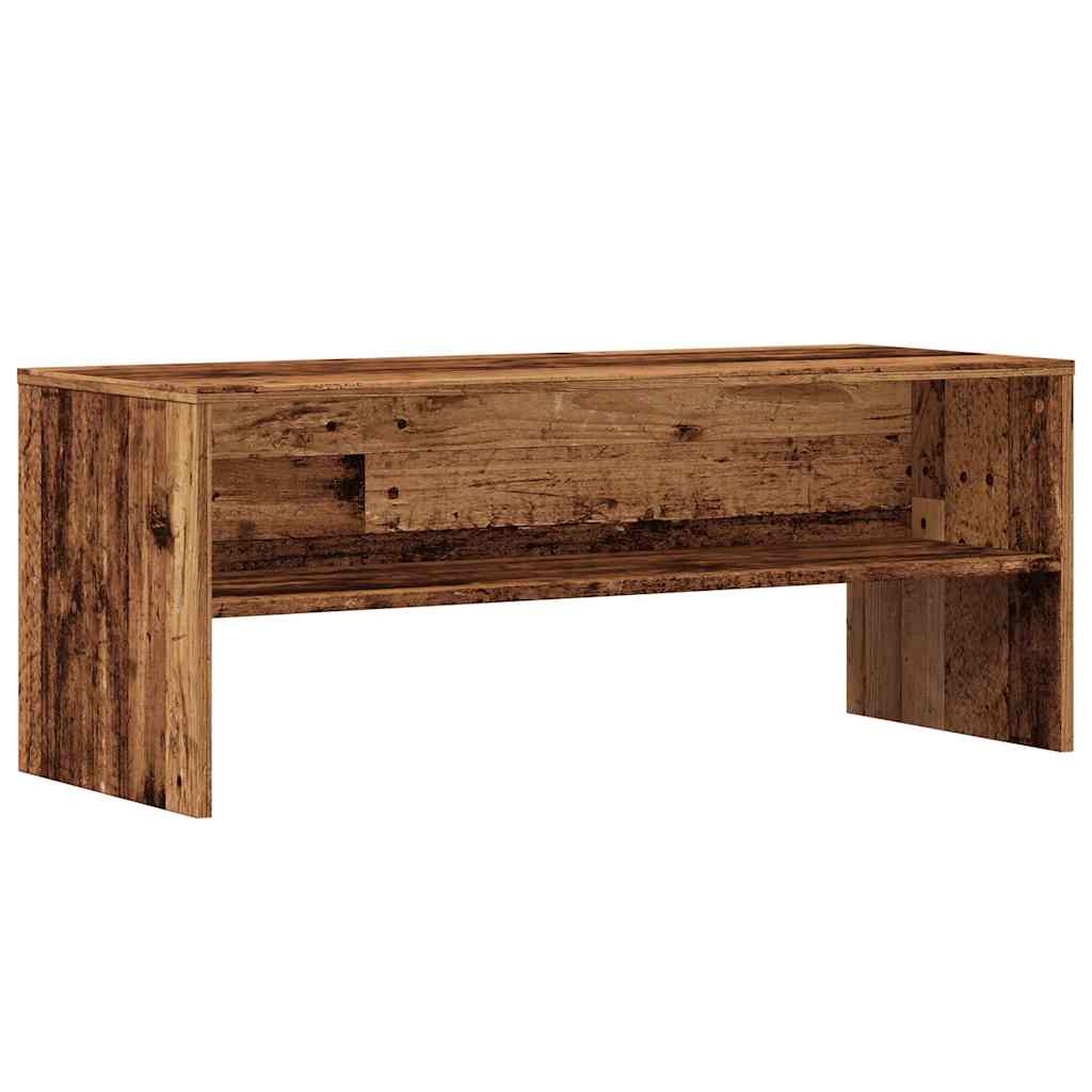 Tv-meubel 100x40x40 cm bewerkt hout oud houtkleurig is nu te koop bij PeponiXL, paradijselijk wonen!