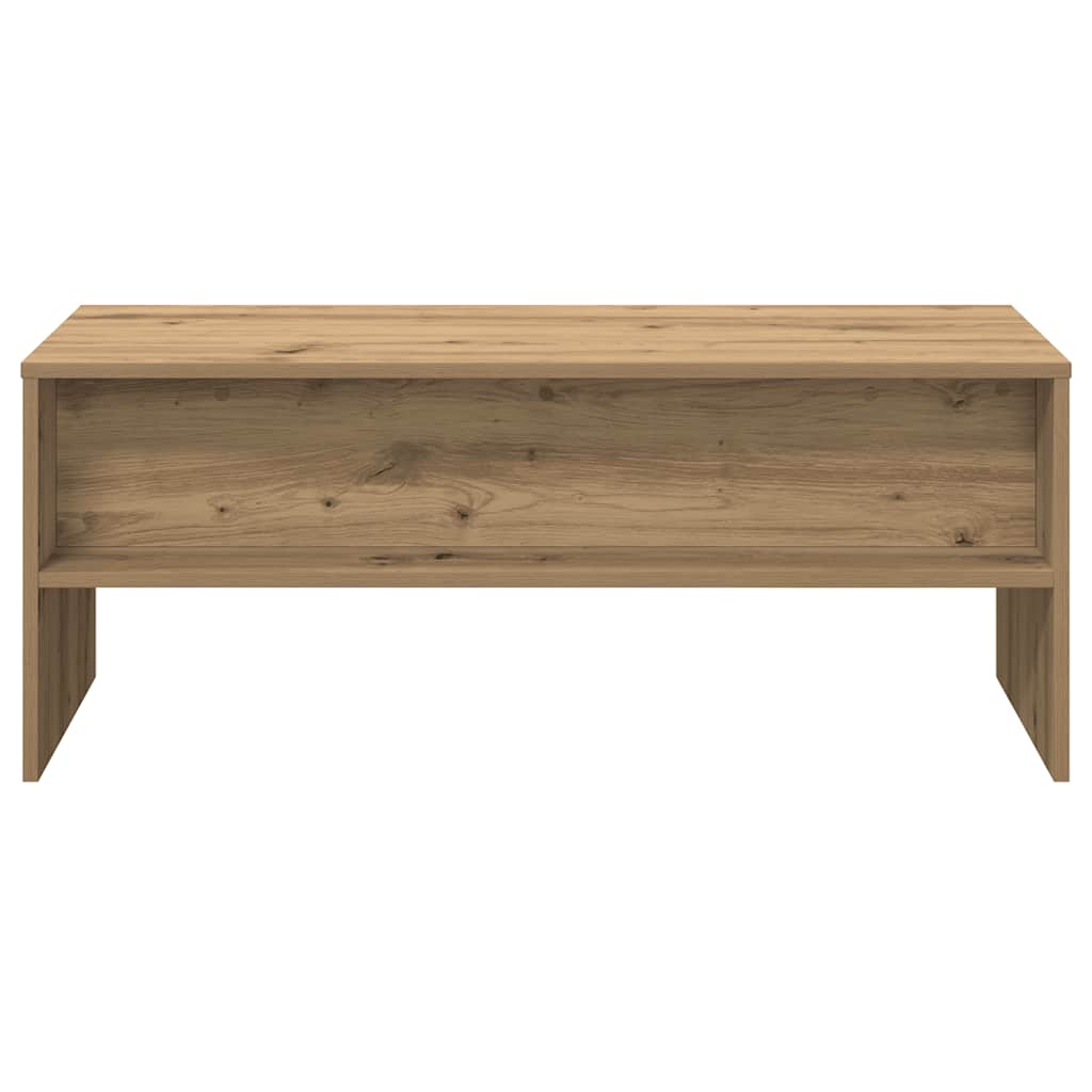 Tv-meubel 100x40x40 cm bewerkt hout artisanaal eikenkleurig is nu te koop bij PeponiXL, paradijselijk wonen!