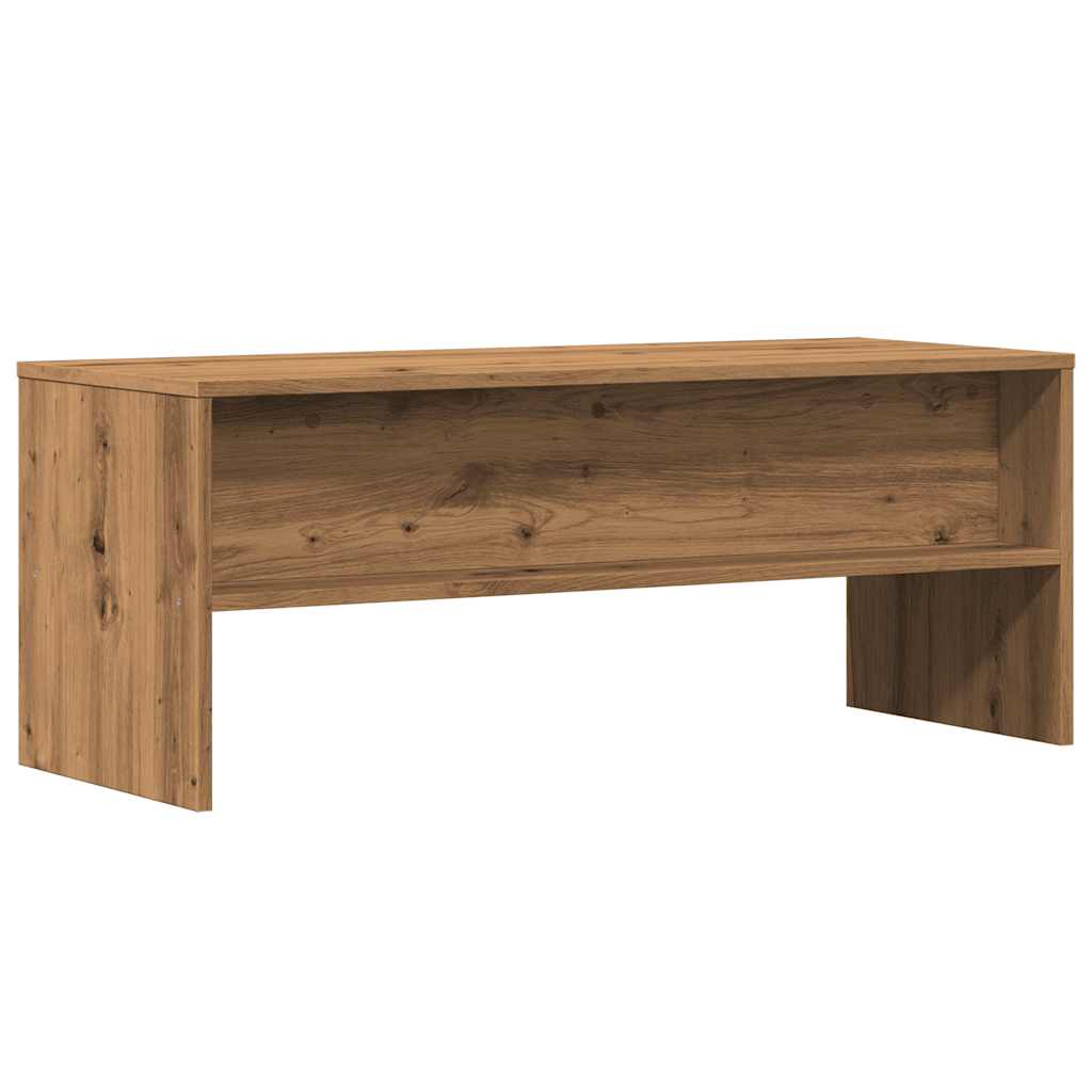 Tv-meubel 100x40x40 cm bewerkt hout artisanaal eikenkleurig is nu te koop bij PeponiXL, paradijselijk wonen!