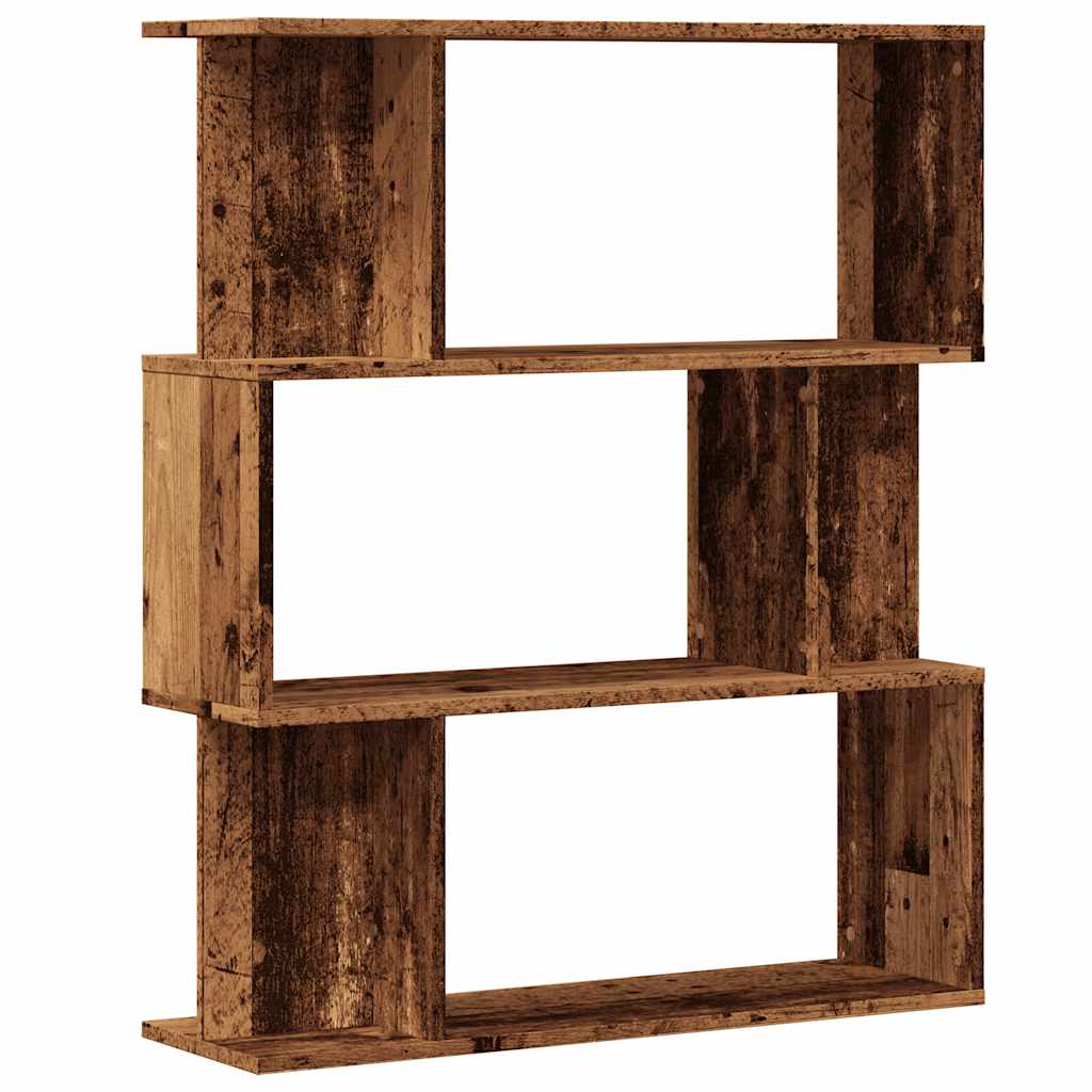 Boekenkast 80x24x96 cm bewerkt hout oud houtkleurig is nu te koop bij PeponiXL, paradijselijk wonen!