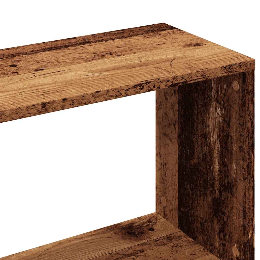 Boekenkast 80x24x96 cm bewerkt hout oud houtkleurig is nu te koop bij PeponiXL, paradijselijk wonen!