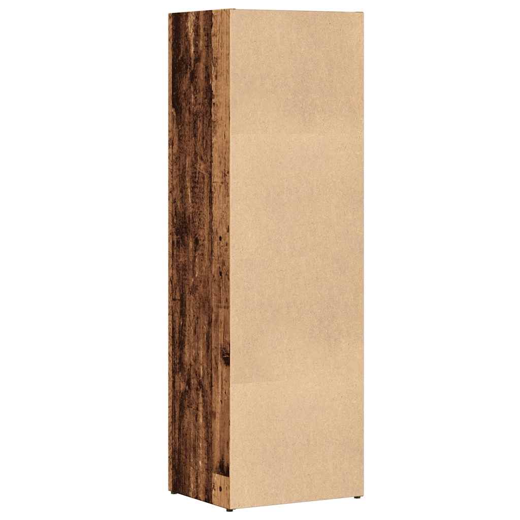 Boekenkast 36x30x114 cm bewerkt hout oud houtkleurig is nu te koop bij PeponiXL, paradijselijk wonen!