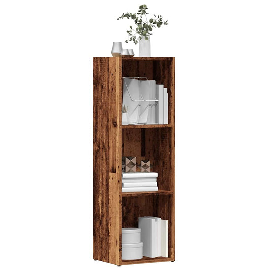 Boekenkast 36x30x114 cm bewerkt hout oud houtkleurig is nu te koop bij PeponiXL, paradijselijk wonen!