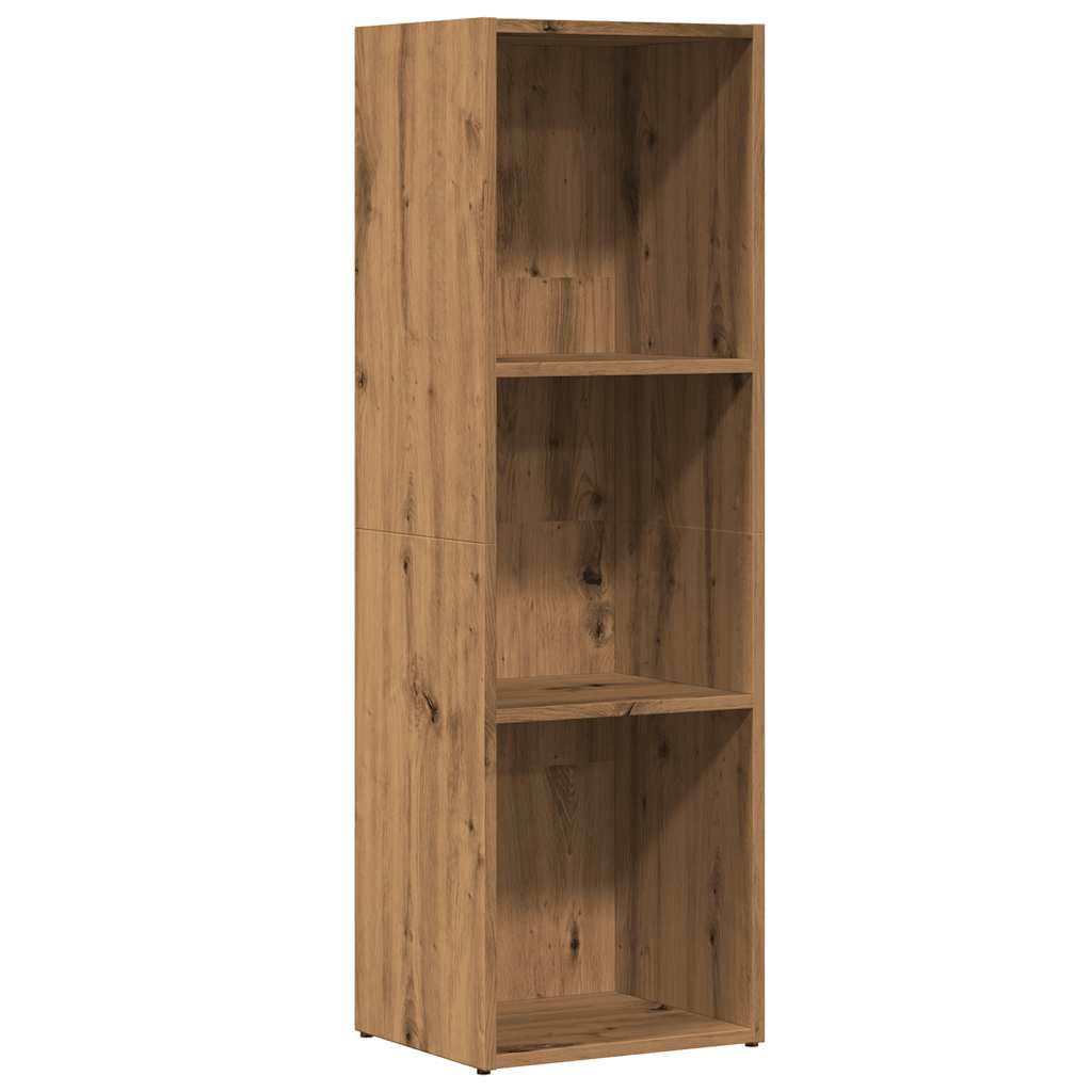 Boekenkast 36x30x114 cm bewerkt hout artisanaal eikenkleur is nu te koop bij PeponiXL, paradijselijk wonen!