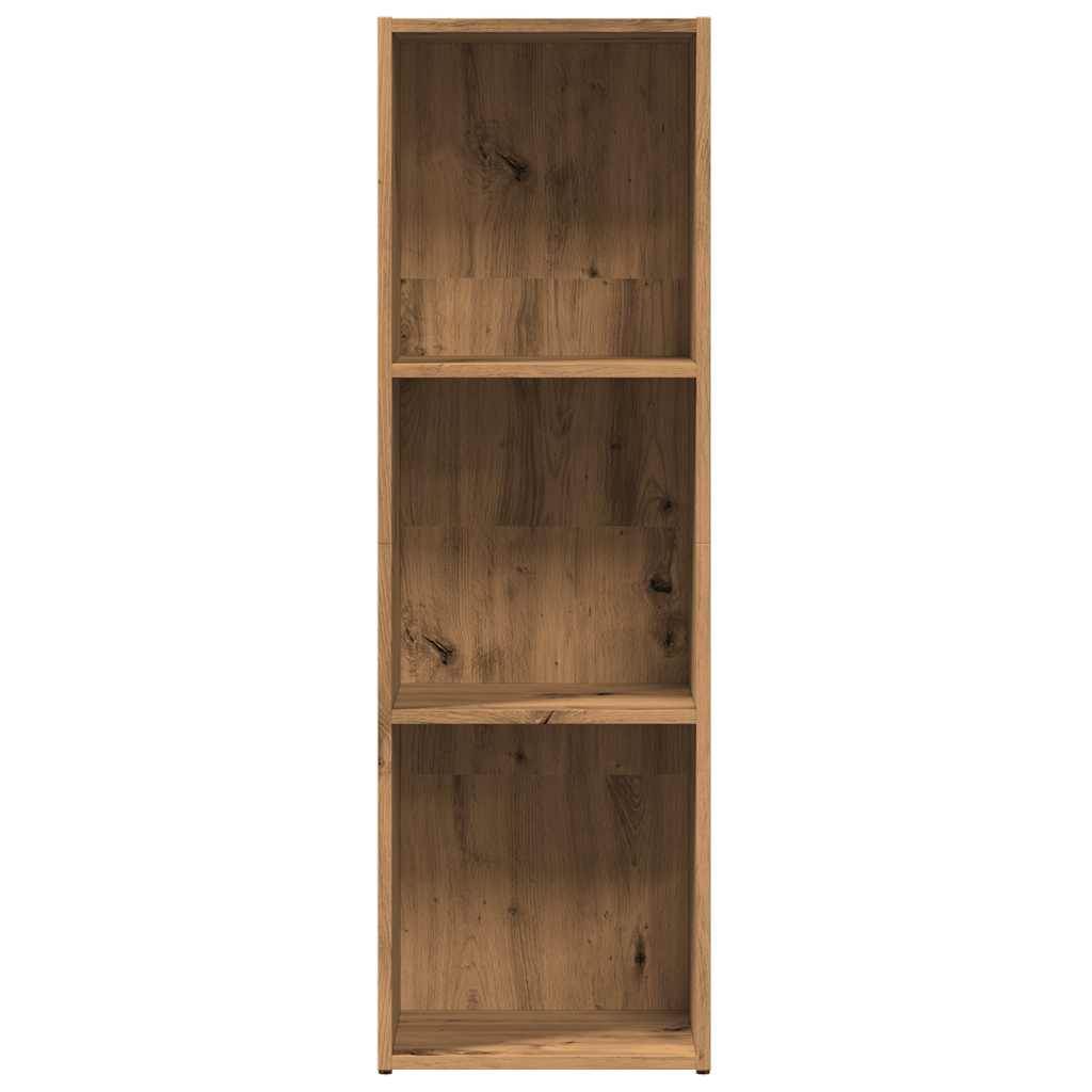 Boekenkast 36x30x114 cm bewerkt hout artisanaal eikenkleur is nu te koop bij PeponiXL, paradijselijk wonen!