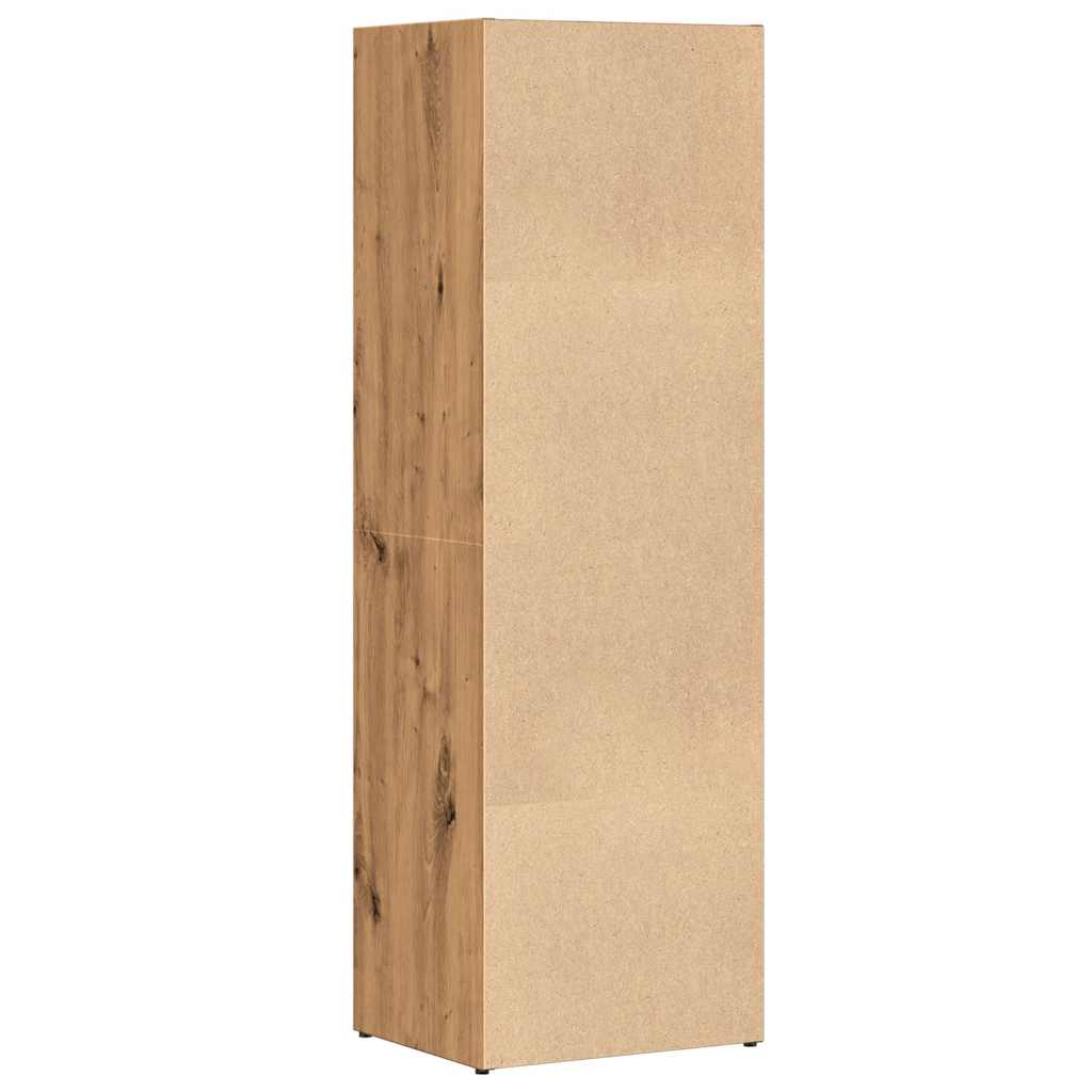 Boekenkast 36x30x114 cm bewerkt hout artisanaal eikenkleur is nu te koop bij PeponiXL, paradijselijk wonen!