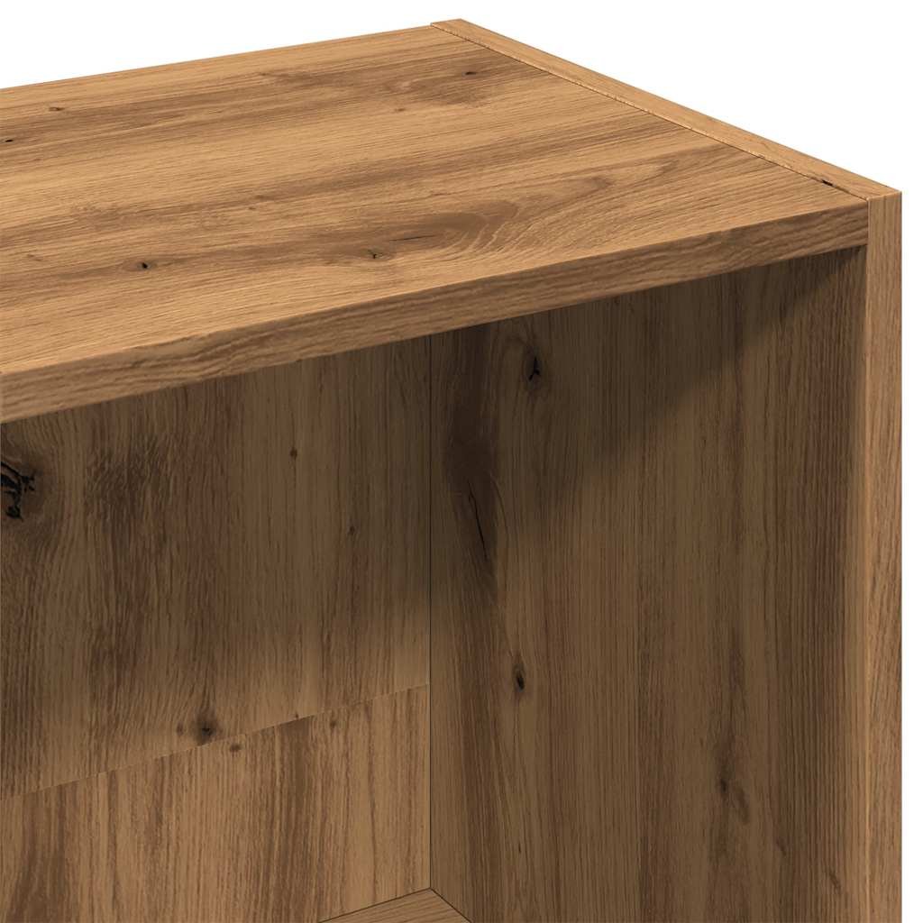 Boekenkast 36x30x114 cm bewerkt hout artisanaal eikenkleur is nu te koop bij PeponiXL, paradijselijk wonen!