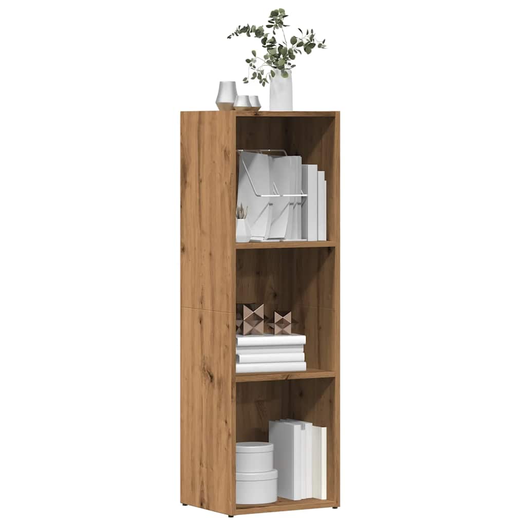 Boekenkast 36x30x114 cm bewerkt hout artisanaal eikenkleur is nu te koop bij PeponiXL, paradijselijk wonen!