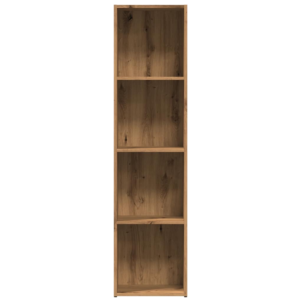 Boekenkast 36x30x143 cm bewerkt hout artisanaal eikenkleur is nu te koop bij PeponiXL, paradijselijk wonen!