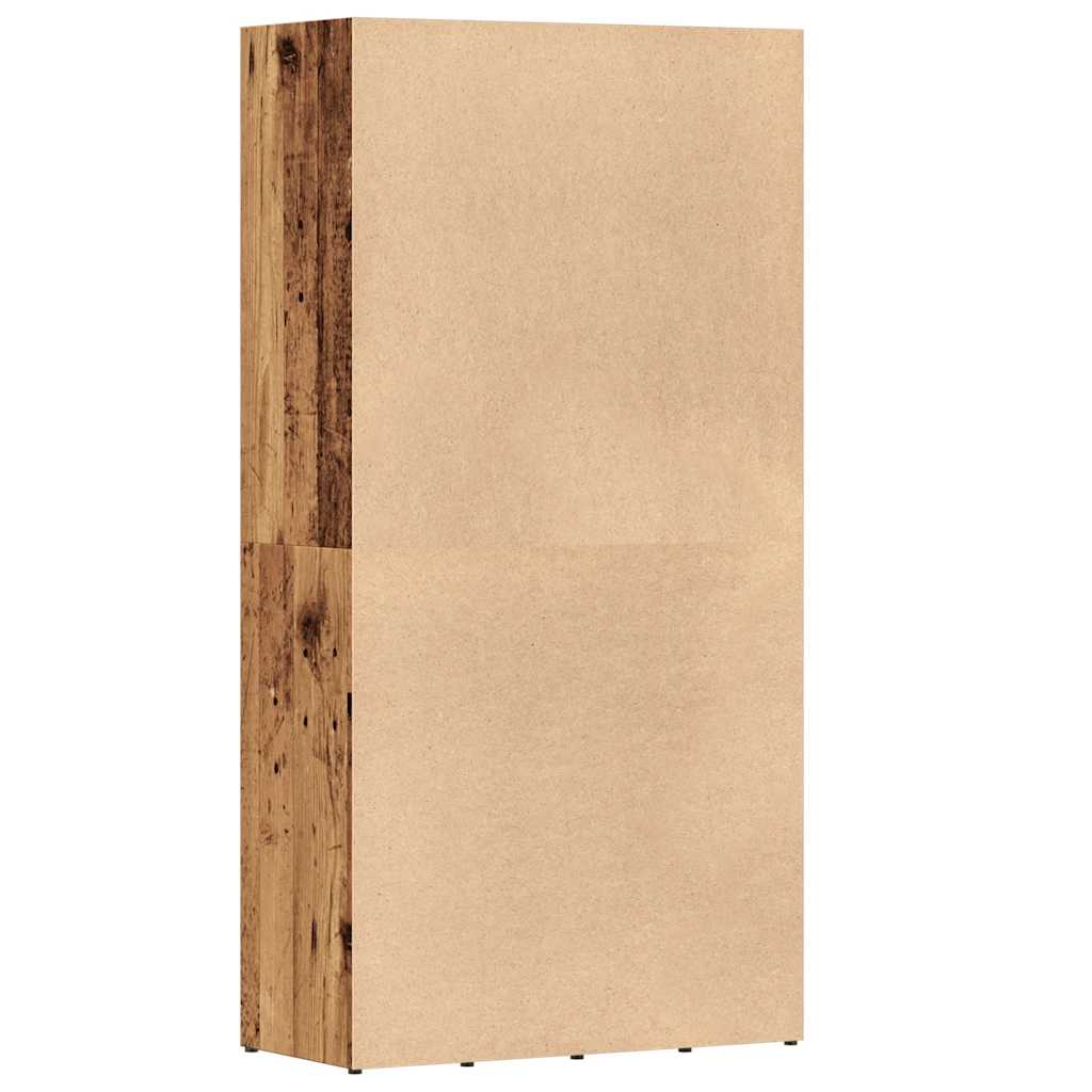Boekenkast 66x30x130 cm bewerkt hout oud houtkleurig is nu te koop bij PeponiXL, paradijselijk wonen!