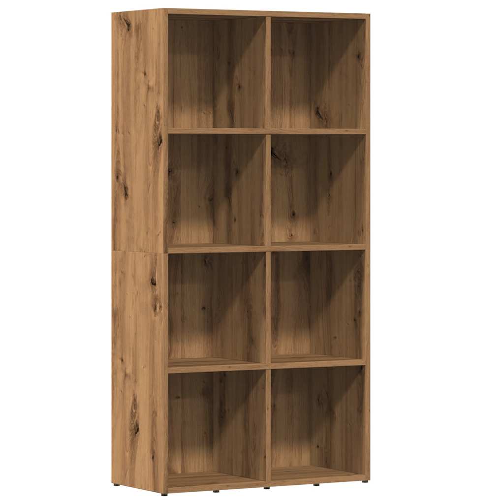 Boekenkast 66x30x130 cm bewerkt hout artisanaal eikenkleur is nu te koop bij PeponiXL, paradijselijk wonen!