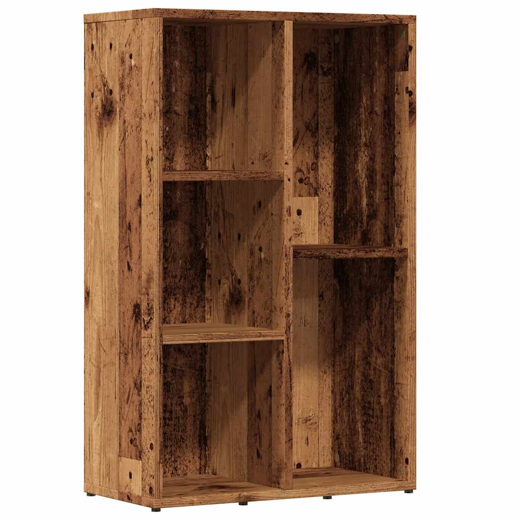 Boekenkast 50x25x80 cm bewerkt hout oud houtkleurig is nu te koop bij PeponiXL, paradijselijk wonen!