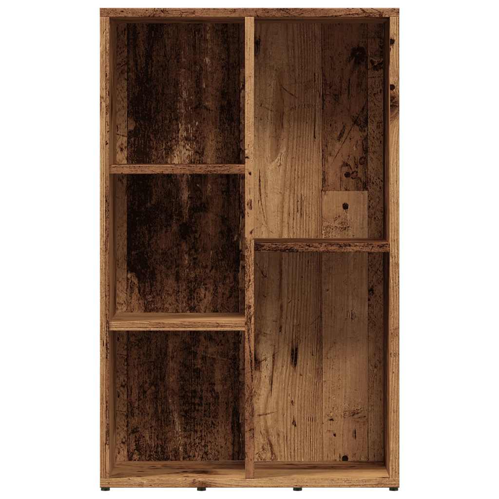 Boekenkast 50x25x80 cm bewerkt hout oud houtkleurig is nu te koop bij PeponiXL, paradijselijk wonen!