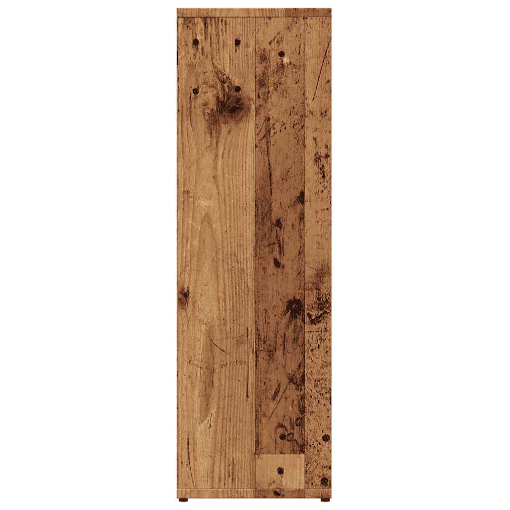 Boekenkast 50x25x80 cm bewerkt hout oud houtkleurig is nu te koop bij PeponiXL, paradijselijk wonen!