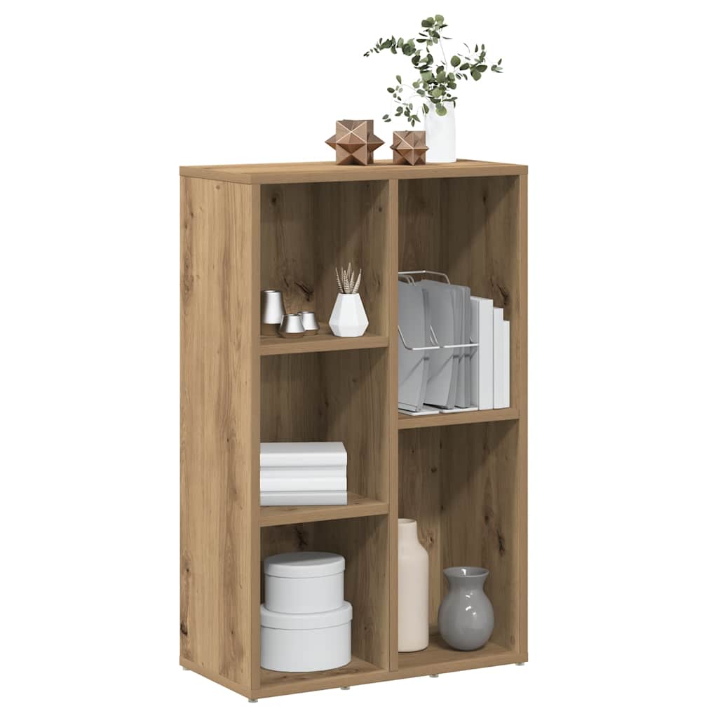 Boekenkast 50x25x80 cm bewerkt hout artisanaal eikenkleur is nu te koop bij PeponiXL, paradijselijk wonen!