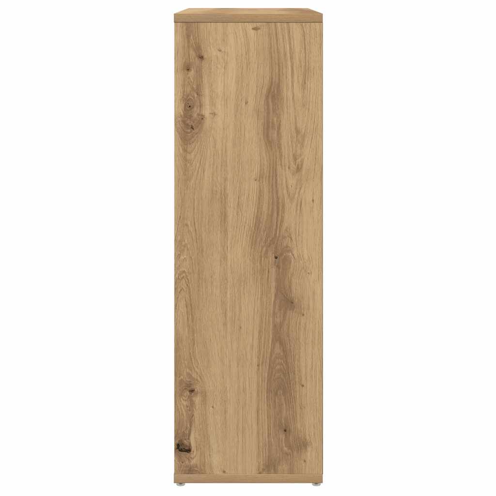 Boekenkast 50x25x80 cm bewerkt hout artisanaal eikenkleur is nu te koop bij PeponiXL, paradijselijk wonen!