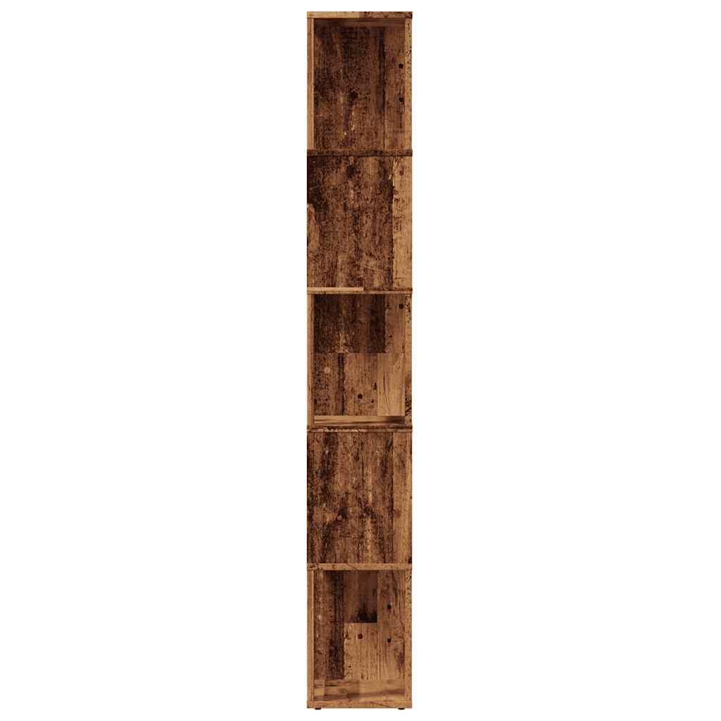 Boekenkast 45x24x159 cm bewerkt hout oud houtkleurig is nu te koop bij PeponiXL, paradijselijk wonen!