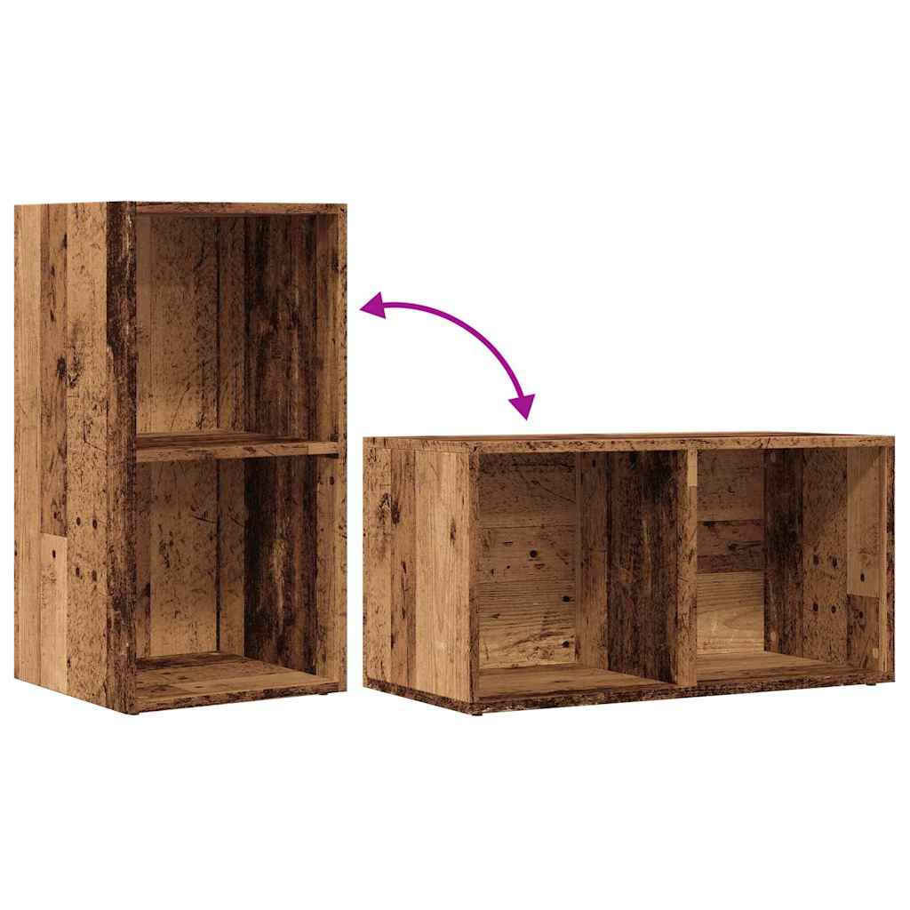 LP Opbergbox 69,5x34x36 cm bewerkt hout oud houtkleurig is nu te koop bij PeponiXL, paradijselijk wonen!