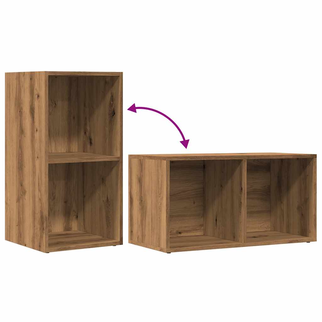 LP Opbergbox 69,5x34x36 cm bewerkt hout artisanaal eikenkleurig is nu te koop bij PeponiXL, paradijselijk wonen!