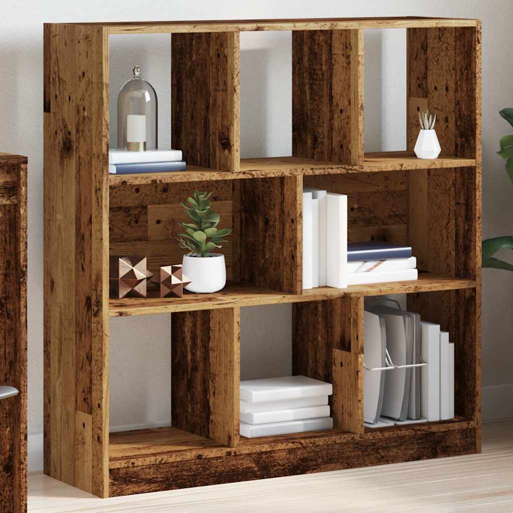 Boekenkast 97,5x29,5x100 cm bewerkt hout oud houtkleurig is nu te koop bij PeponiXL, paradijselijk wonen!