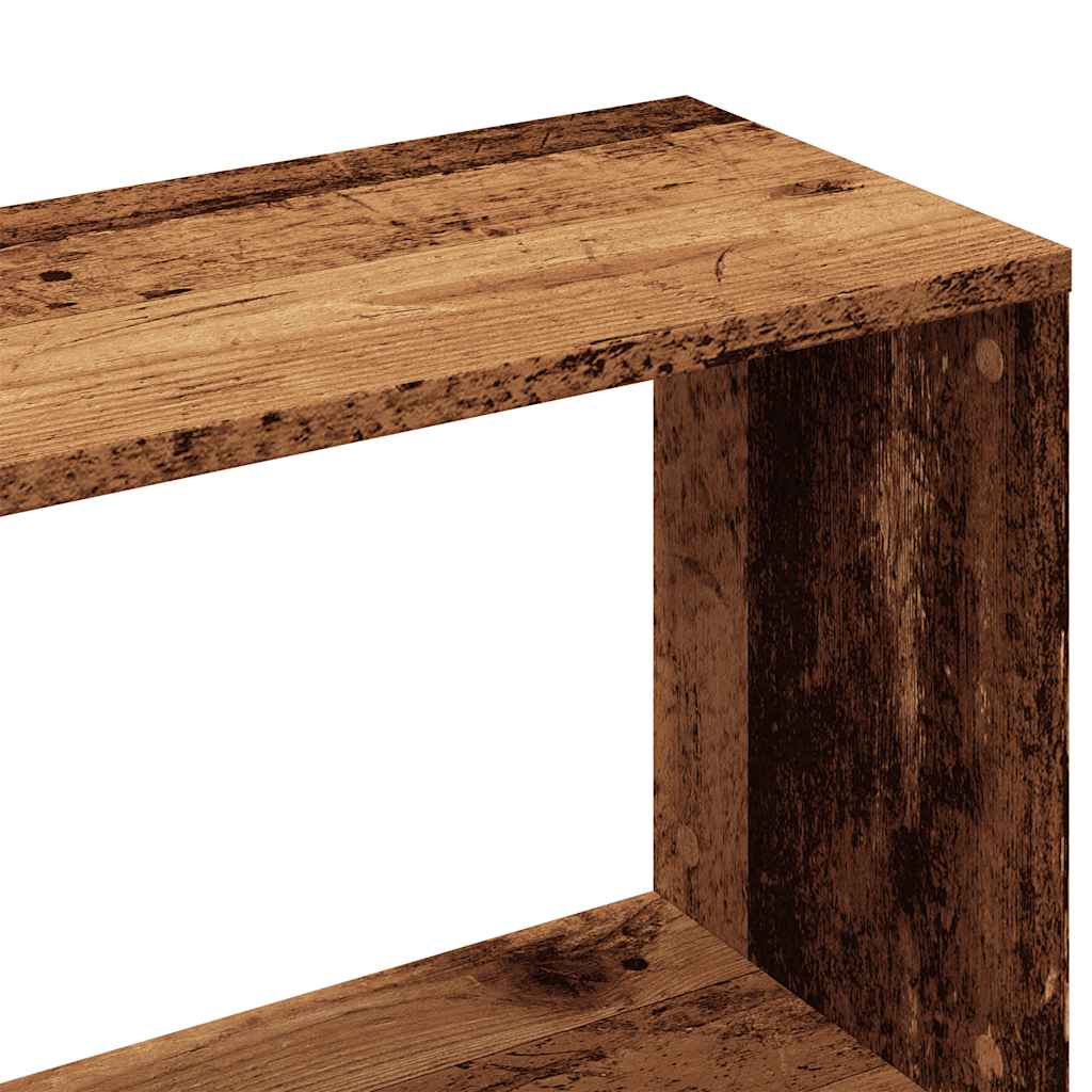 Boekenkast 97,5x29,5x100 cm bewerkt hout oud houtkleurig is nu te koop bij PeponiXL, paradijselijk wonen!