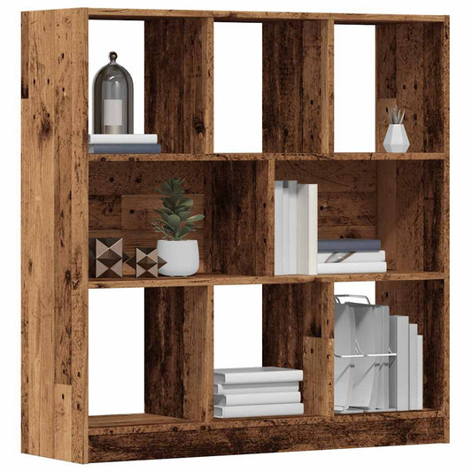 Boekenkast 97,5x29,5x100 cm bewerkt hout oud houtkleurig is nu te koop bij PeponiXL, paradijselijk wonen!